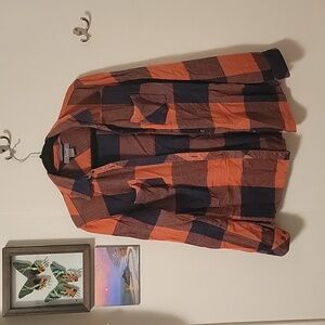 Burnt orange flannel